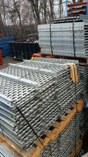 Mcnichols quality perf-o-grip steel floor grating 3&#039;x1&#039; peices - lot of 100 pcs for sale