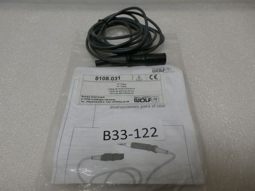 RICHARD WOLF 8108.031 High Frequency Cable Laparoscopy Endoscopy Instruments