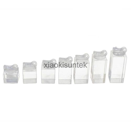 7pcs retail acrylic ring jewelry display stand holder showcase organizer for sale