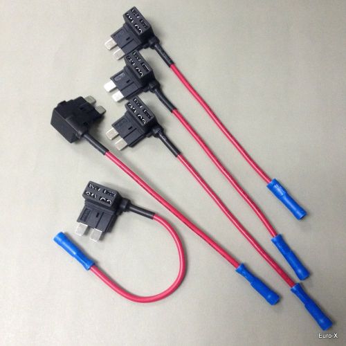 5 x fh145 auto add a circuit ato atc blade fuse tap expandable fuse holder #7ca1 for sale