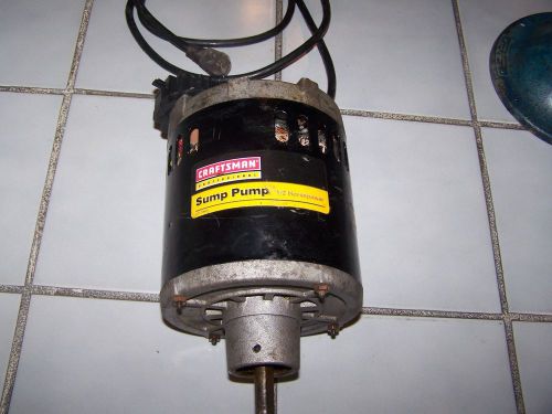 craftsman sump pump Motor 1/2 HP, 1725 RPM NEW AO SMITH With switch