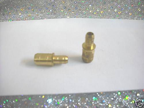 BARBED TUBE FITTING Brass Double Barbed 3/8 x 1/4 I.D.