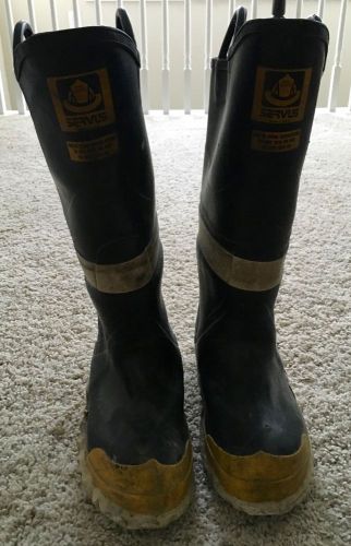 Servus Black and Yellow Size 8 Fire Boots