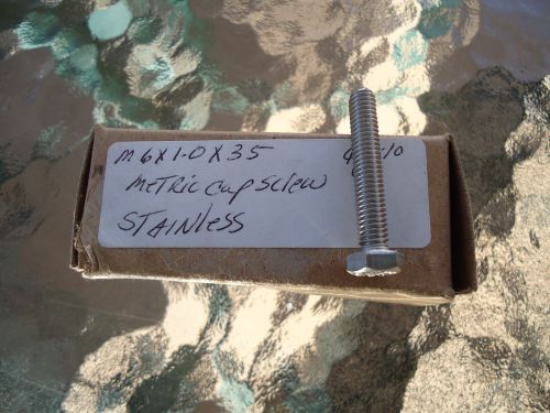 M6 x 35 1.0 pitch Metric Bolts Stainless Steel cap screws