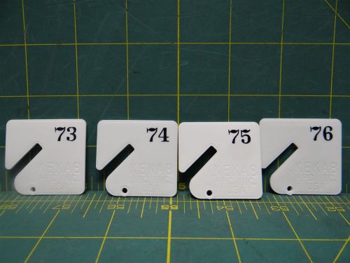 KeKab Accessory Numbered Tags NT-1 *4 Tags* Numbers 73-76