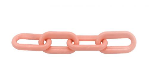 Plastic chain 6mm 1-1/2&#034; x 50 ft  - pink for sale