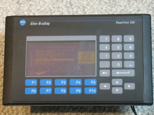 Allen-bradley 2711-b5a8l1 panelview 550 touch screen / operator interface ser f for sale