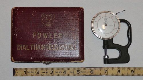 Fowler 0.4-0.001” dial thickness gauge w case rare teddy bear logo s-3917 sl-112 for sale