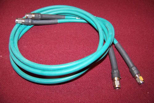 Pair of Rosenberger One Meter SMA Test Cables clean to 18GHz 1.7dB loss at 18GHz