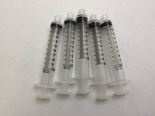 Lot of 5 B-D Syringe 10mL without needle
