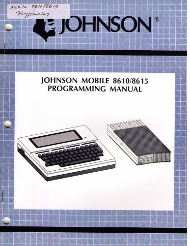 Johnson Programming Manual 8610/8615