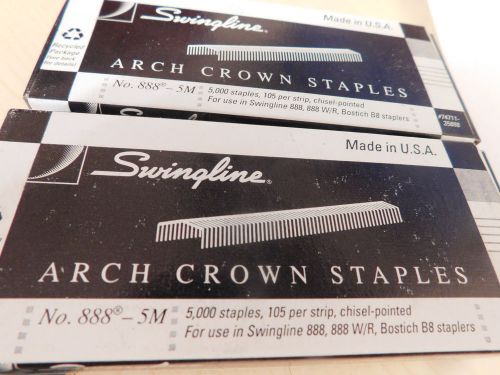 74711-35888 Arch Crown Staples, 5000/Box SWINGLINE #888-5M