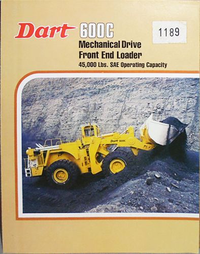 -Rare- 1979 -Dart 600C- Front End Loader Tractor Advertising Catalog/Brochure