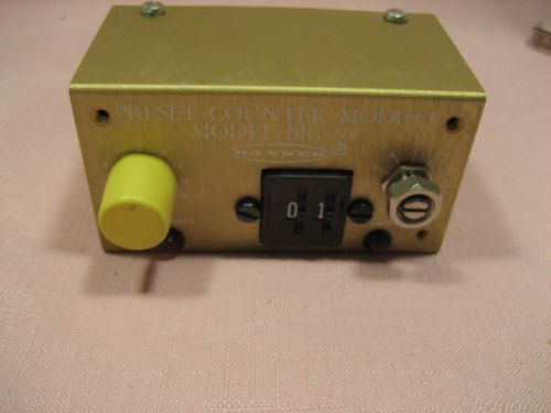 Banner Preset Counter Module Model Bic-99