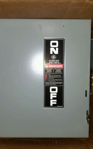 Ge 30 amp safety switch 600 volt 3 pole non-fused 30 hd 2 available thn3361 for sale