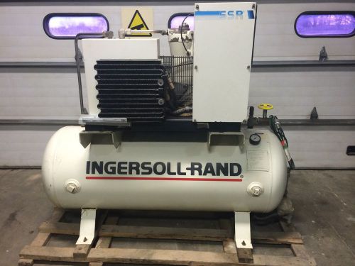 Ingersol rand ssr rotary air compressor 10 hp 220v 3 ph 120 gallon low hrs for sale