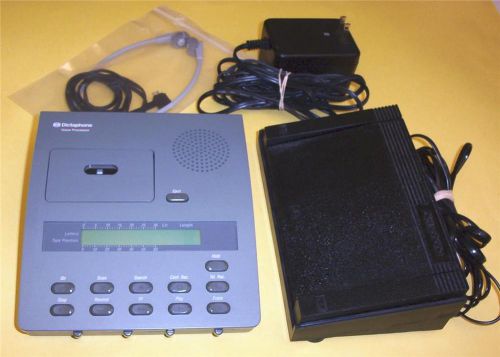 DICTAPHONE 3750  Microcassette Transcriber Machine with pedal new headset