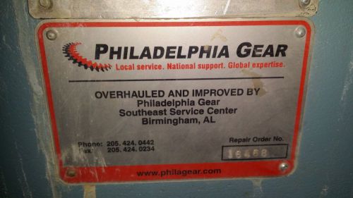 Philadelphia Gear 12 HS 1600 HP 4.166-1 Ratio 5000 / 1200 RPM Factory Overhauled