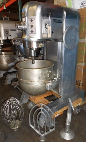 Food mixer, 60 quart, hobart h600dt, 4 speeds, bowl, hub, 3 tools, bowl guard for sale