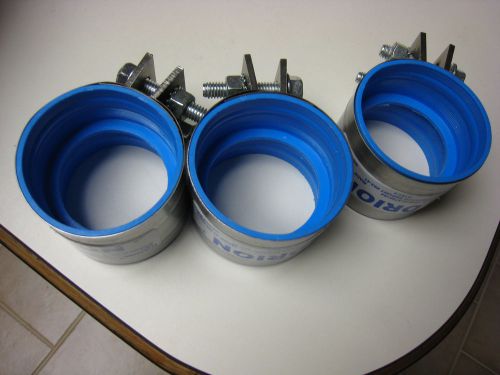 ORION 2&#034; SCH. 40 BLUELINE ACID PIPE CLAMPS  -LOT of 3