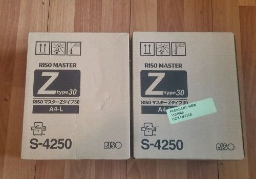 Lot of 2 Riso Master S-4250 A4-L Z Type 30