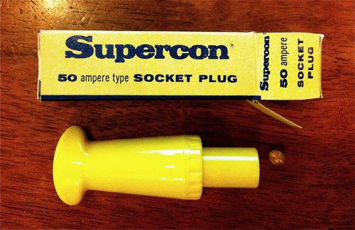 Supercom 50 amp socket plugs ps50gy yellow new for sale