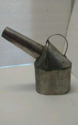 Stainless Steel Tin Can Spout Dairy Laboratory Vintage Antique urnal steampunk