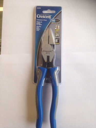 CRESCENT 508CMG 8&#034; LINESMANS PLIERS MOLDED GRIPS