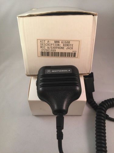 Motorola Remote Mic W/EARPHONE JACK KIT#NMN 6168B (P200)X69