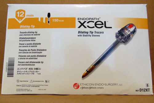 Ethicon XCEL Dilating Tip Trocar 12mm/150mm. D12XT. Box of 6. Exp. 2021