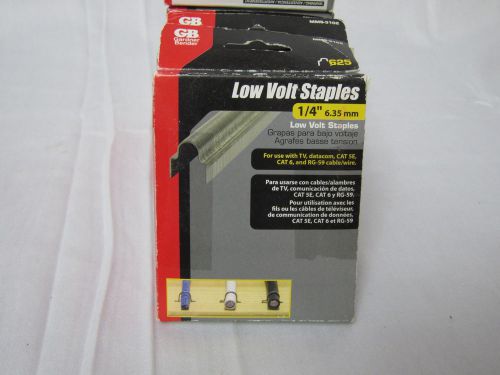 Staples gardner bender low volt 1/4&#034; 6.35mm cat 5 cat 6 rg-59 wire cable cat 5e for sale