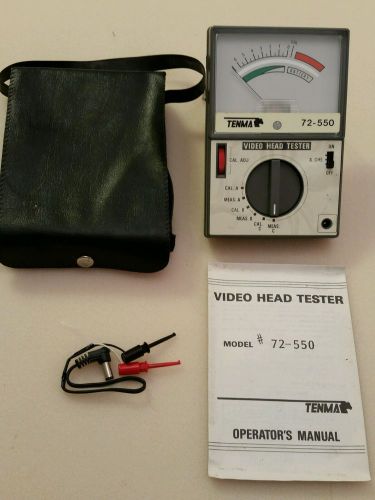VINTAGE TENMA Video Head Tester With Case, Manual, Leads Looks Unused