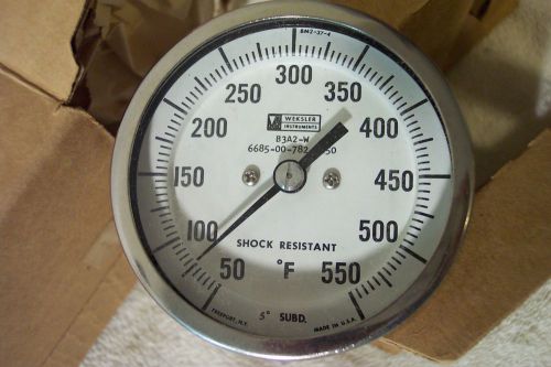 50-550 degree bime self-indicating thermometer  weksler instruments for sale