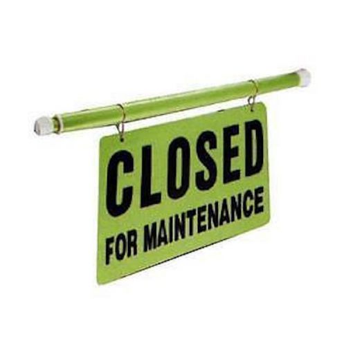 CLOSED FOR MAINTENANCE Doorway Sign Restroom Cleaning Out of order do not enter