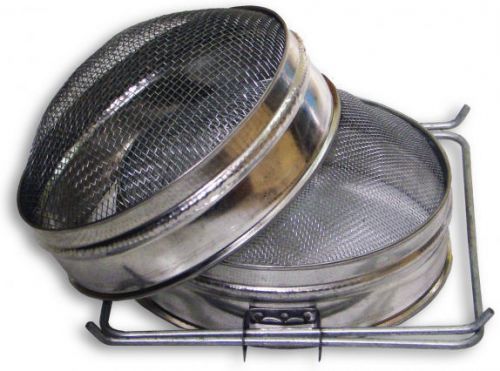 New big honey strainer double sieve stainless steel beekeeping equipment 300mm for sale