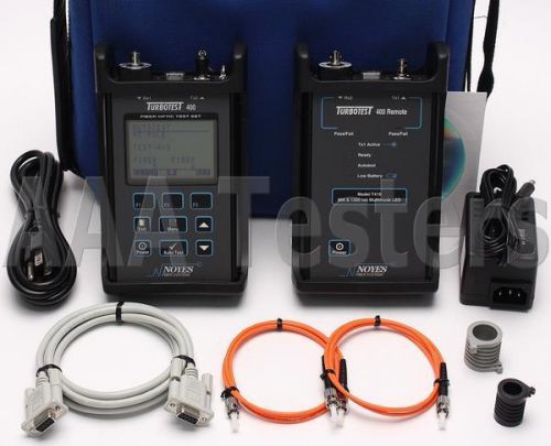 Afl noyes turbotest 400 mm fiber optic certification loss test set t410 for sale