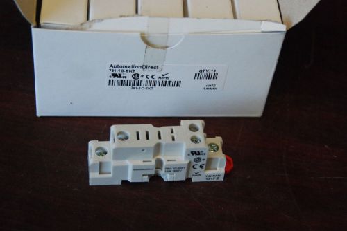 Automation Direct, 781-1C-SKT, Lot of 10, Relay Socket , NEW in Box