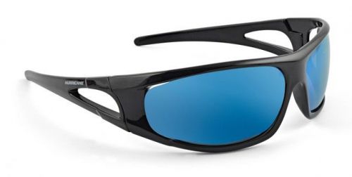Hurricane HUR-PLR1 Polarized Sunglasses Black Frame/Blue Lenses