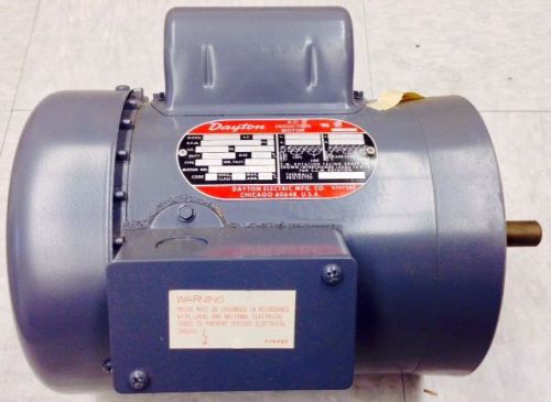 Dayton Electric Motor - 6K831, 3/4 hp, 3450 rpm, Phase 1, Frame F56C