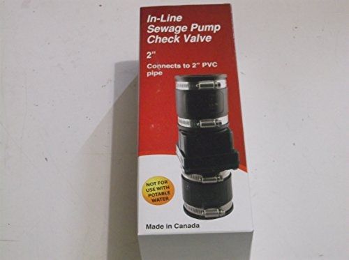 Proplumber plastic check valve item#184210 model#ppspc-200 upc# 659647911738 for sale