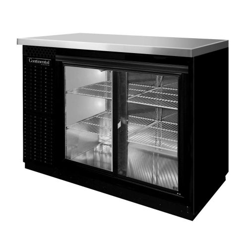 Continental Refrigerator BBC50S-SGD Back Bar Cabinet, Refrigerated
