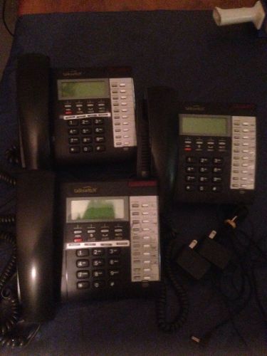 Lot of 3 talkswitch ts-200 single line analog telephone for sale
