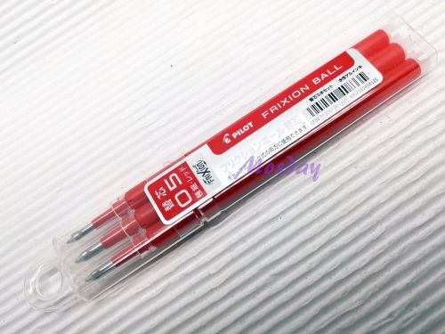 1 Pack Pilot Frixion LFBKRF30EF Erasable Roller Ball Pen Refills 0.5mm, RED