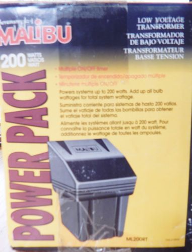 Malibu ml200rt 200 watt 12v ac low voltage power pack transformer for sale