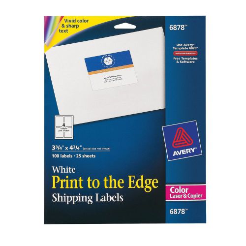 Avery Print-to-the-Edge Shipping Labels for Color Laser Printers and Copiers ...