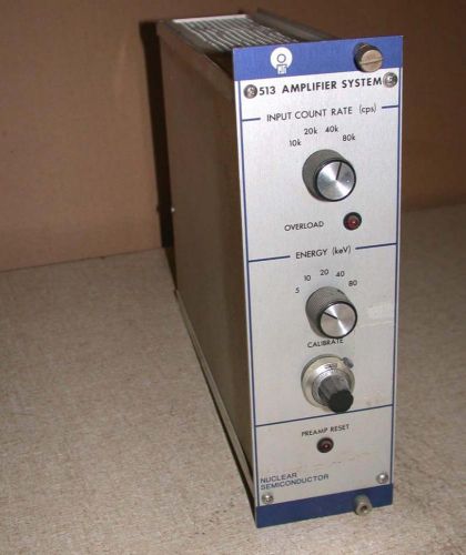 Nuclear Semiconductor 513 Amplifier System Plug-in module Ortec Canberra freeS