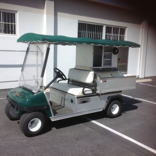 Club Car 2011 gas concession beverage vending cart golf cart green canopy roof