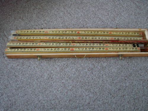 VTG  wooden Grade Stick -16 ft with wooden case