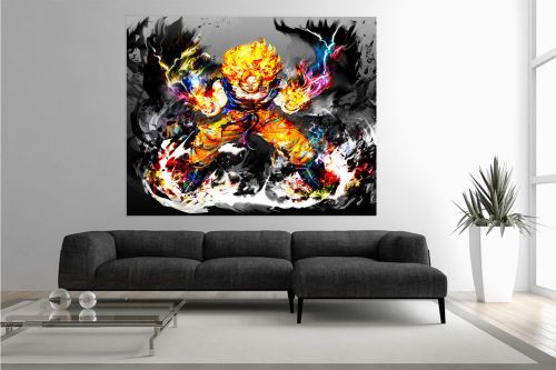 Goku Dragon Ball Z,HD,Banner,Anime,Canvas Print,Decal,Wall Art