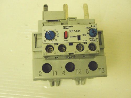 Sprecher &amp; Schuh Contactor, CEP7-A85, 26-85A Overload Relay